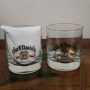 Jack Daniel's Tennessee Whiskey Old No. 7 Glass Set of 2 7 oz.
